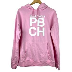 SoulCycle Palm Beach Light Pink Graphic Lounge Pullover Hoodie Medium